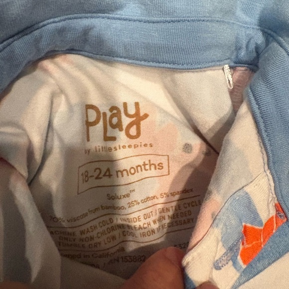 Little Sleepies Blue and red Lobster Polo - Picture 2 of 2